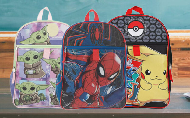 5-Piece Kids Character Backpack Sets $19.99