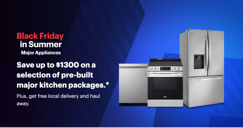 Best Buy Canada Black Friday in Summer: Save up to $1,300 on Pre-Built Kitchen Appliance Packages + More Deals