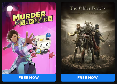 Epic Games Freebie: Get Murder by Numbers + The Elder Scrolls Online, for FREE