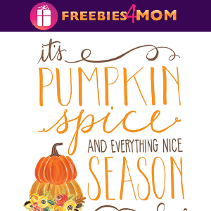 🍂Free Fall Printable Sign: Pumpkin Spice Season Wall Art