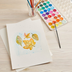 🍂Free Event at Michaels: Watercolor Leaf Art 9/17