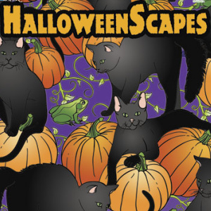 👹Free Printable Adult Coloring: HalloweenScapes