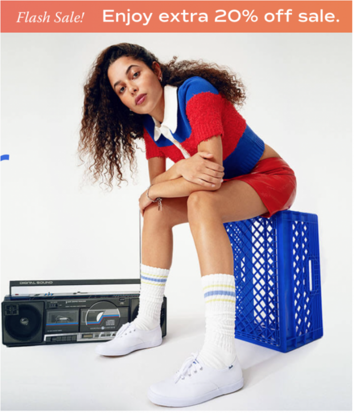 Keds Canada Flash Sale: Save an Extra 20% on Sale Items with Coupon Code