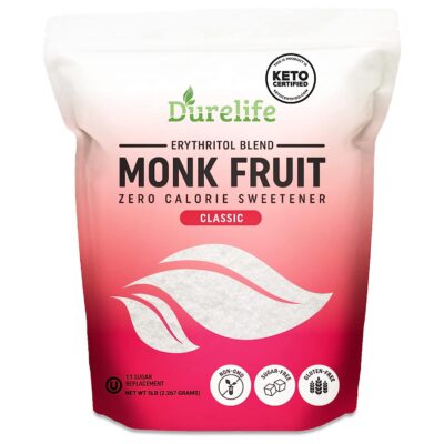 Durelife Monk Fruit Sweetener, Classic, 5 Lb Only $17.10