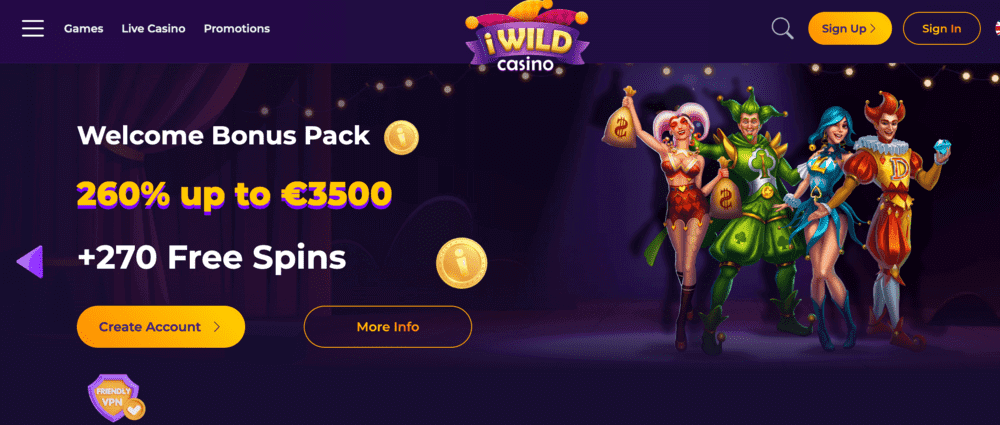 Get a huge €3500 from iWild Casino