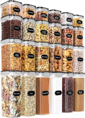 PRAKI Airtight Food Storage Containers Set with Lids – 24 PCS Only $29.99