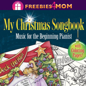 🎅Free Kids Christmas Printable: Beginning Piano Christmas Songs (with coloring pages)