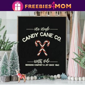 🍬Free Christmas Printable: Candy Cane Co. Wall Art