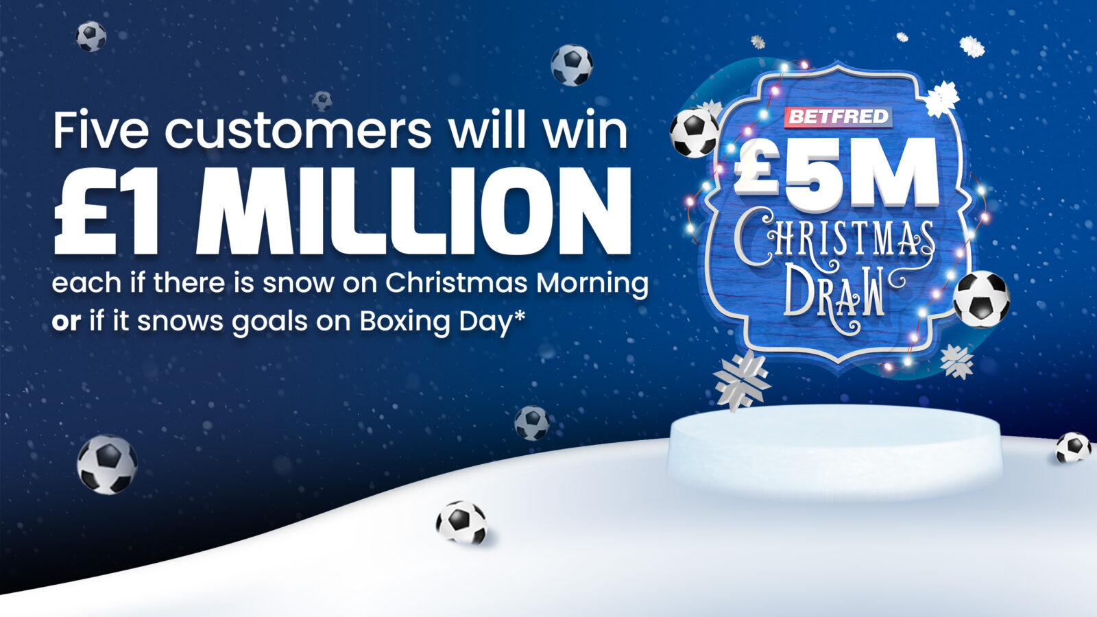Betfred £5m giveaway: No snow but will it snow goals on Boxing Day?