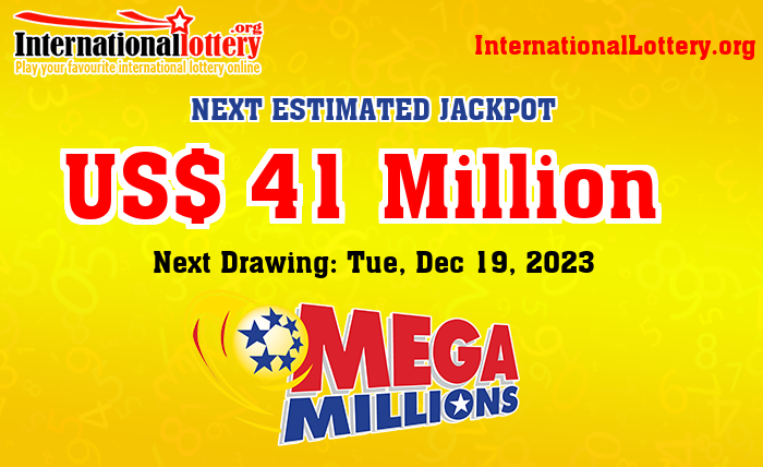 Jackpot Mega Millions stands at $41 million for Tue, Dec 19, 2023