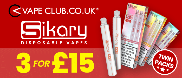 Vape Deal!! Sikary S600 Disposable Vapes – 6 for £15!!