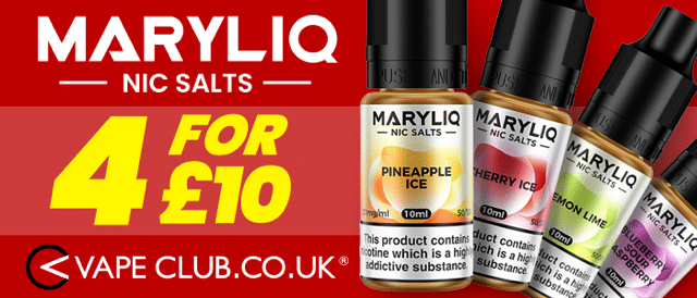 Vape Deal!! Lost Mary Maryliq – 4x 10ml For Only £10!!