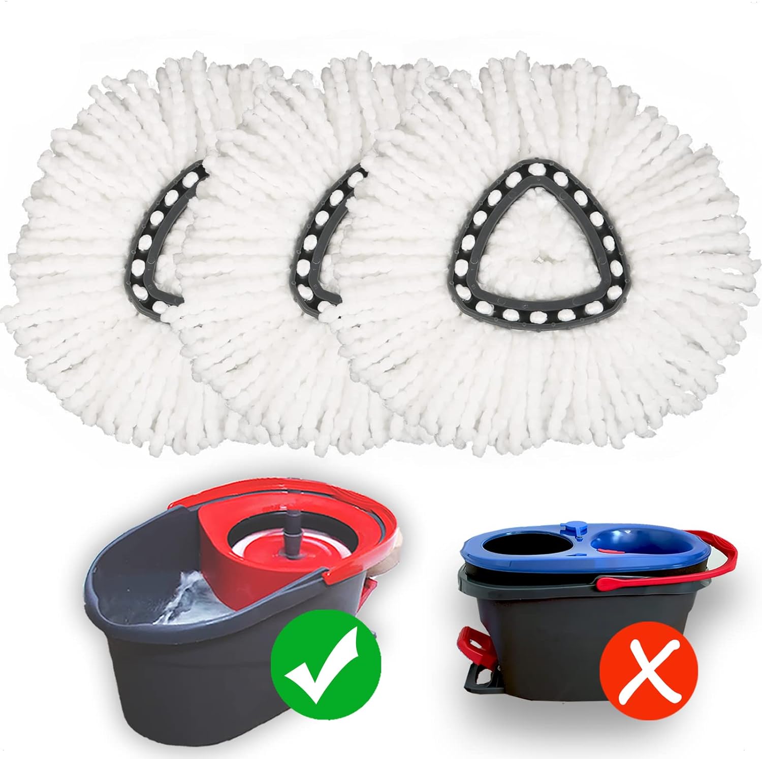 Mop Replacement Heads (Pack of 3) – Only $10.99!