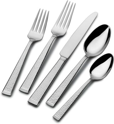 Mikasa Kyler 65-Piece 18/10 Stainless Steel Flatware Set, Service for 12 Only $79.99