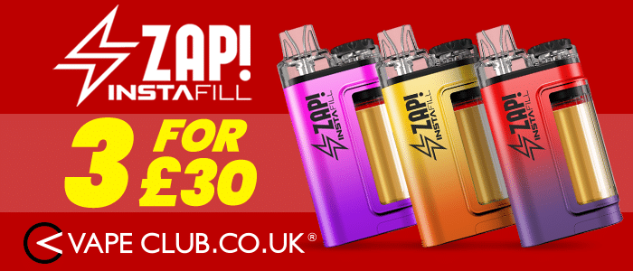 Vape Deal!! 3x Zap Instafill For Only £30!