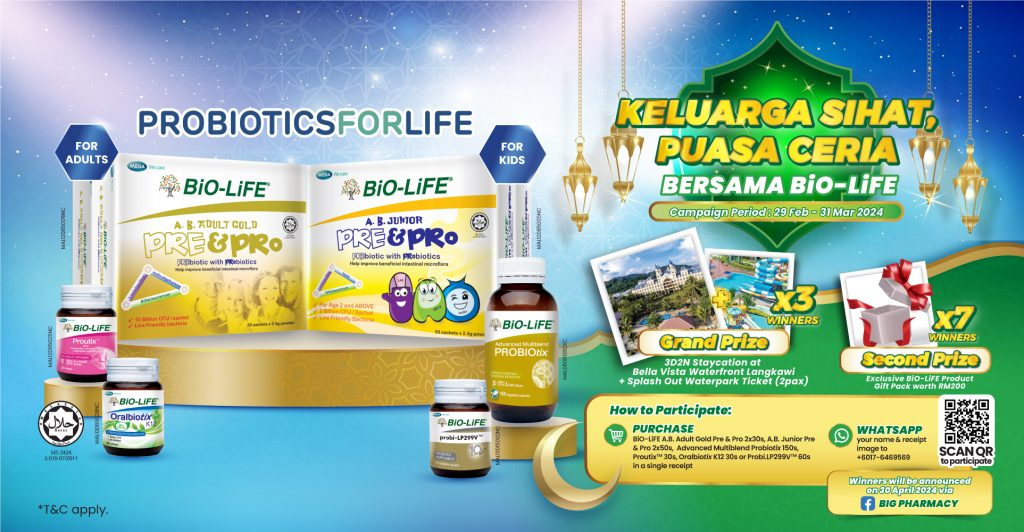 <div>Keluarga Sihat, Puasa Ceria Bersama BiO-LiFE Buy & Win Campaign X BIG Pharmacy</div>