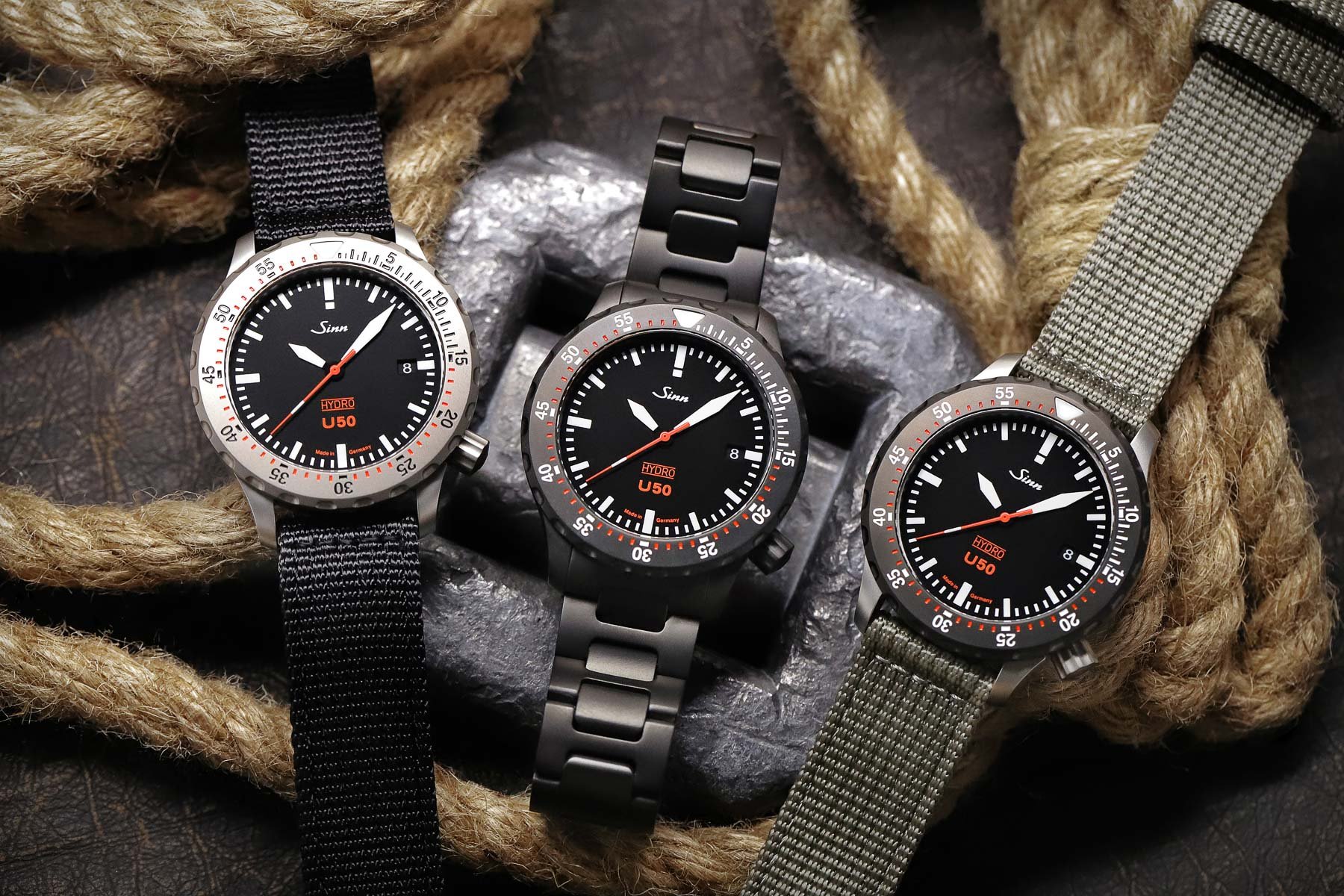 Sinn Extends Its U50 Lineup — Three Regular Oil-Filled Models And A Lume-Dial Limited Edition