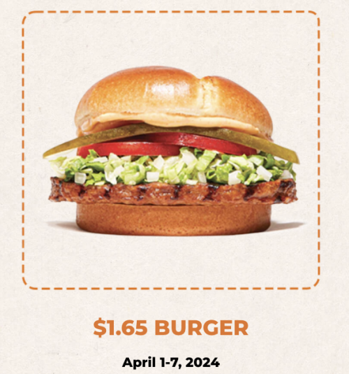 Harvey’s Canada Promotions: Get a Flame-Grilled Original or Veggie Burger for $1.65