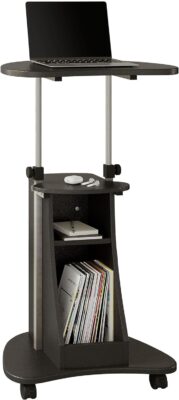 Techni Mobili Sit-to-Stand Rolling Adjustable Height Laptop Cart Only $34.99