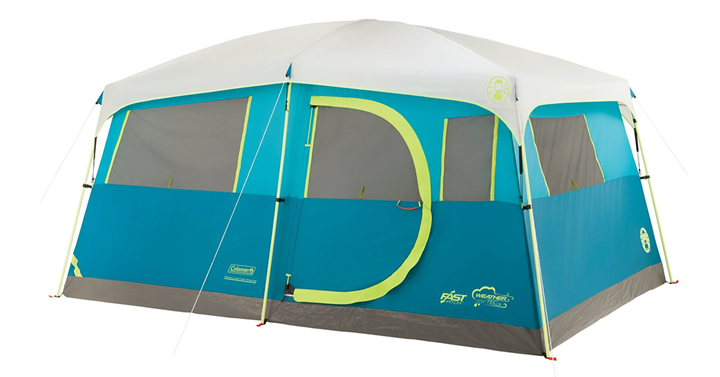 Coleman 8-Person Tenaya Lake Fast Pitch Cabin Camping Tent with Closet – Just $125.00!