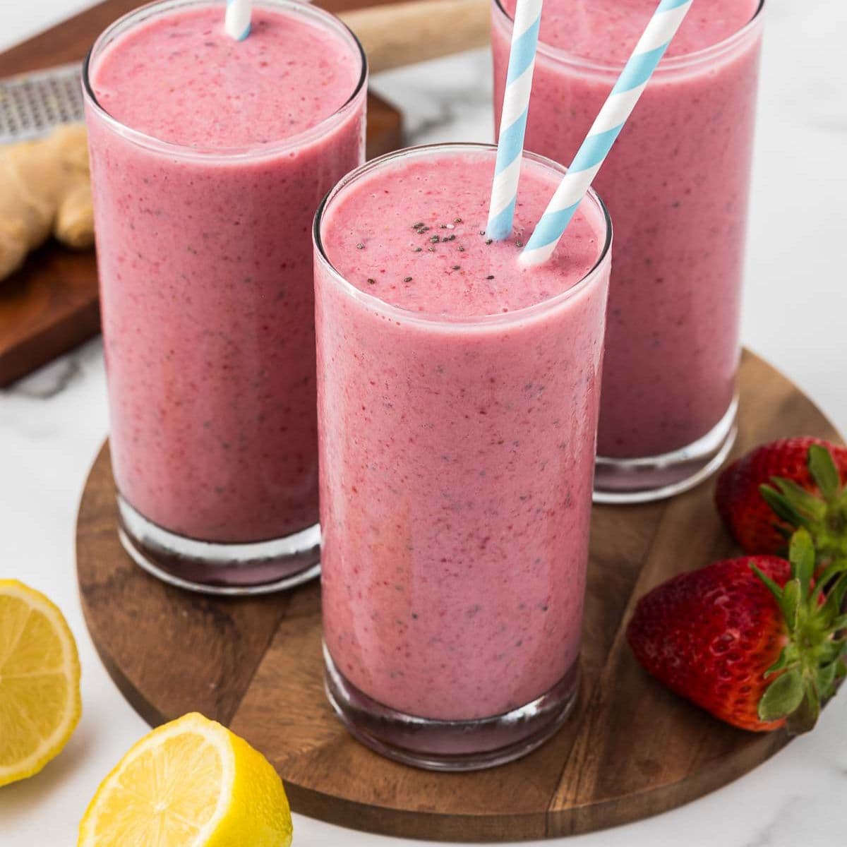 Creamy Beet Fruit Smoothie with Banana (High Protein)