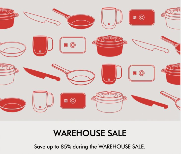 Zwilling Canada Online Warehouse Sale: Save up to 85% off