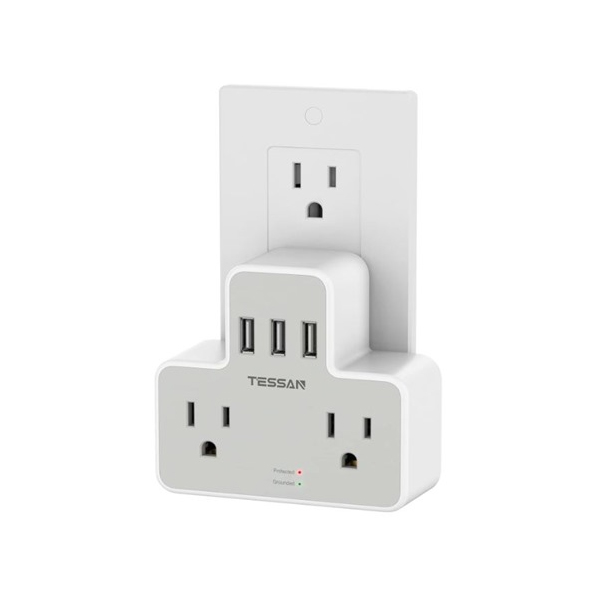 Tessan outlet splitter with surge protection for $10