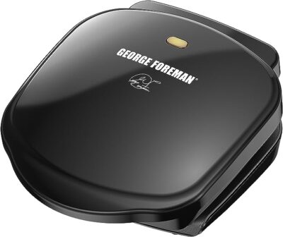 George Foreman 2-Serving Electric Indoor Grill and Panini Press Only $13.99